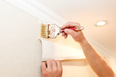 Pose de papier peint à Seuillet — revêtements muraux et toiles de verre